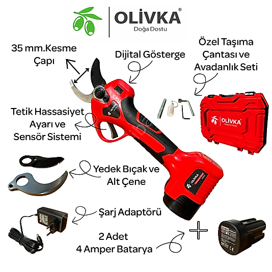 Olivka AES30 Akülü Budama Makası 35 mm